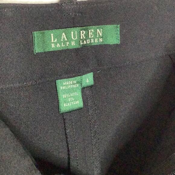 LAUREN RALPH LAUREN Sz 4 Cropped Black slacks - Picture 5 of 7